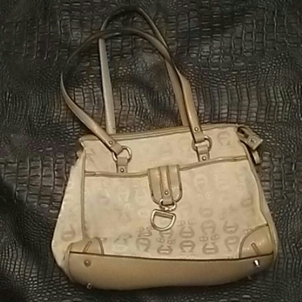 Etienne Aigner cream/tan purse